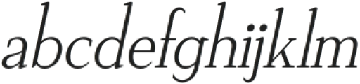 Vellany Italic otf (400) Font LOWERCASE