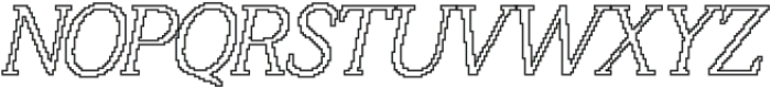 Vellany Pixel Outline otf (400) Font UPPERCASE