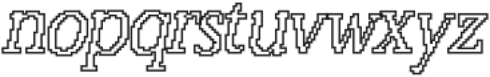 Vellany Pixel Outline otf (400) Font LOWERCASE