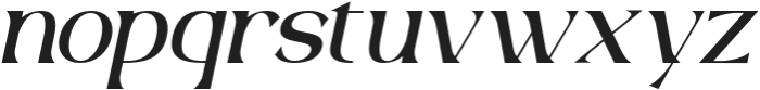 Velmorin Italic otf (400) Font LOWERCASE