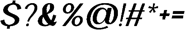 Velocia Bold Italic otf (700) Font OTHER CHARS