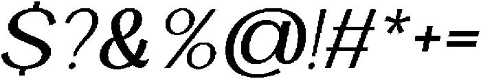 Velocia Italic otf (400) Font OTHER CHARS