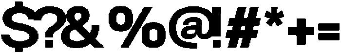 Velor Black otf (900) Font OTHER CHARS