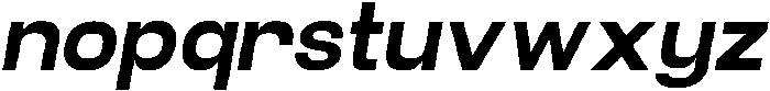 Velor ExtraBold-Italic otf (700) Font LOWERCASE