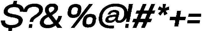 Velor SemiBold-Italic otf (600) Font OTHER CHARS