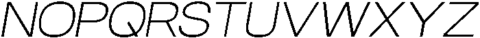 Velor Thin-Italic otf (100) Font UPPERCASE