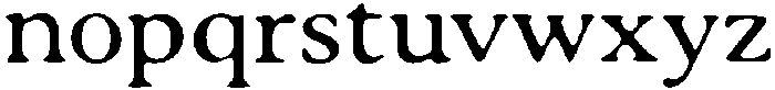 Velour Serif Regular otf (400) Font LOWERCASE