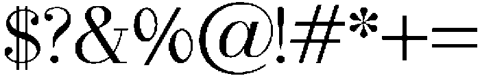 Veloura serif Regular otf (400) Font OTHER CHARS