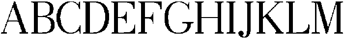 Veloura serif Regular otf (400) Font UPPERCASE
