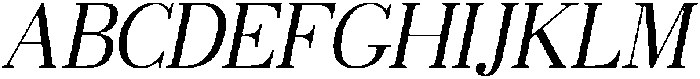 Veloura serif Slant otf (400) Font UPPERCASE