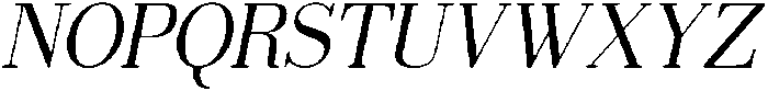 Veloura serif Slant otf (400) Font UPPERCASE