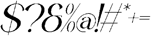 Velrasca Italic otf (400) Font OTHER CHARS