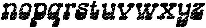 Velton Disco Italic otf (400) Font LOWERCASE