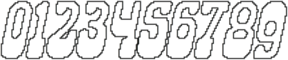 Velton Pixel Outline otf (400) Font OTHER CHARS