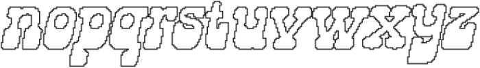 Velton Pixel Outline otf (400) Font LOWERCASE