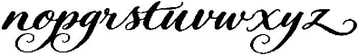 Velvet Fleur Regular otf (400) Font LOWERCASE