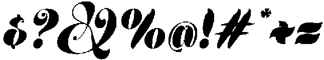 Velvoria Italic otf (400) Font OTHER CHARS