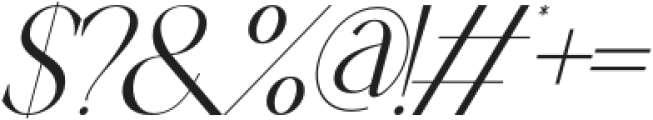 Venatea Italic otf (400) Font OTHER CHARS