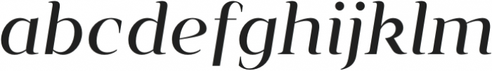 Vendura Regular Italic otf (400) Font LOWERCASE