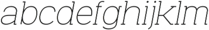 Venice Serif Light Italic otf (300) Font LOWERCASE