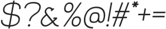 Venice Serif Regular Oblique otf (400) Font OTHER CHARS