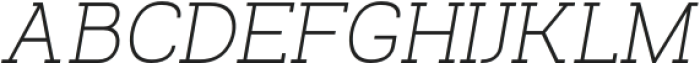 Venice Serif Regular Oblique otf (400) Font UPPERCASE