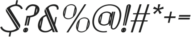 Venio Italic otf (400) Font OTHER CHARS