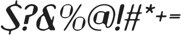 VenioBlur-Italic otf (400) Font OTHER CHARS
