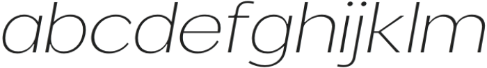 Venlury Extra Light Expanded Italic otf (200) FONT