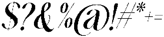 Venota Balthic Serif Slant otf (400) Font OTHER CHARS