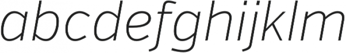 Verb Extralight Italic otf (200) Font LOWERCASE