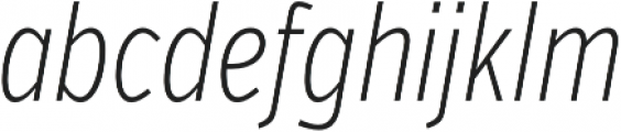 VerbComp Extralight Italic otf (200) Font LOWERCASE