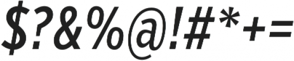 VerbComp Medium Italic otf (500) Font OTHER CHARS