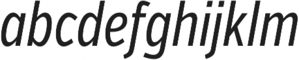VerbComp Regular Italic otf (400) Font LOWERCASE