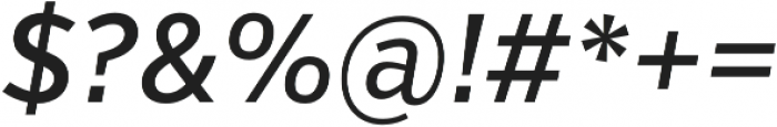 VerbCond Medium Italic otf (500) Font OTHER CHARS