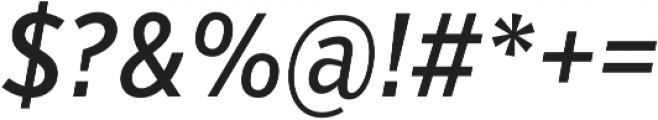 VerbExCond Medium Italic otf (500) Font OTHER CHARS