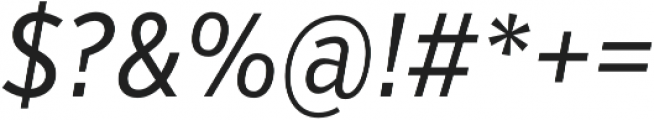VerbExCond Regular Italic otf (400) Font OTHER CHARS