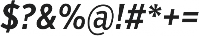 VerbExCond Semibold Italic otf (600) Font OTHER CHARS