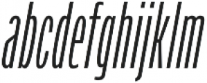 Verbatim Lite Condensed Light Oblique otf (300) Font LOWERCASE
