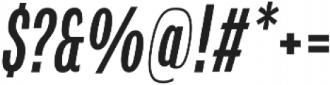 Verbatim Lite Condensed Medium Oblique otf (500) Font OTHER CHARS