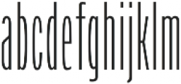 Verbatim Lite Condensed Thin otf (100) Font LOWERCASE