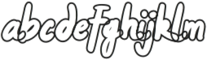 Verdonk Outline otf (400) Font LOWERCASE