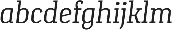 Verge Semi Light Italic otf (300) Font LOWERCASE