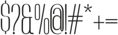 Verigo Thin otf (100) Font OTHER CHARS