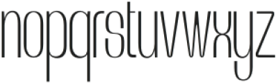 Verigo Thin otf (100) Font LOWERCASE