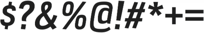 Veriox SemiBold Italic otf (600) Font OTHER CHARS