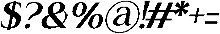 Verona Realies Italic otf (400) Font OTHER CHARS