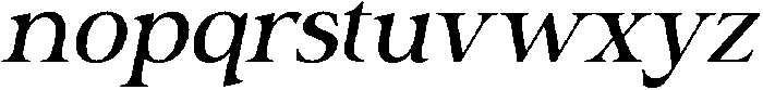Verona Realies Italic otf (400) Font LOWERCASE