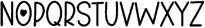 Veronica Regular otf (400) Font UPPERCASE