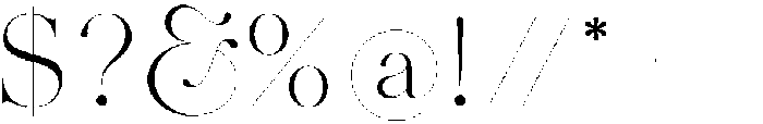 Veronica Regular otf (400) Font OTHER CHARS